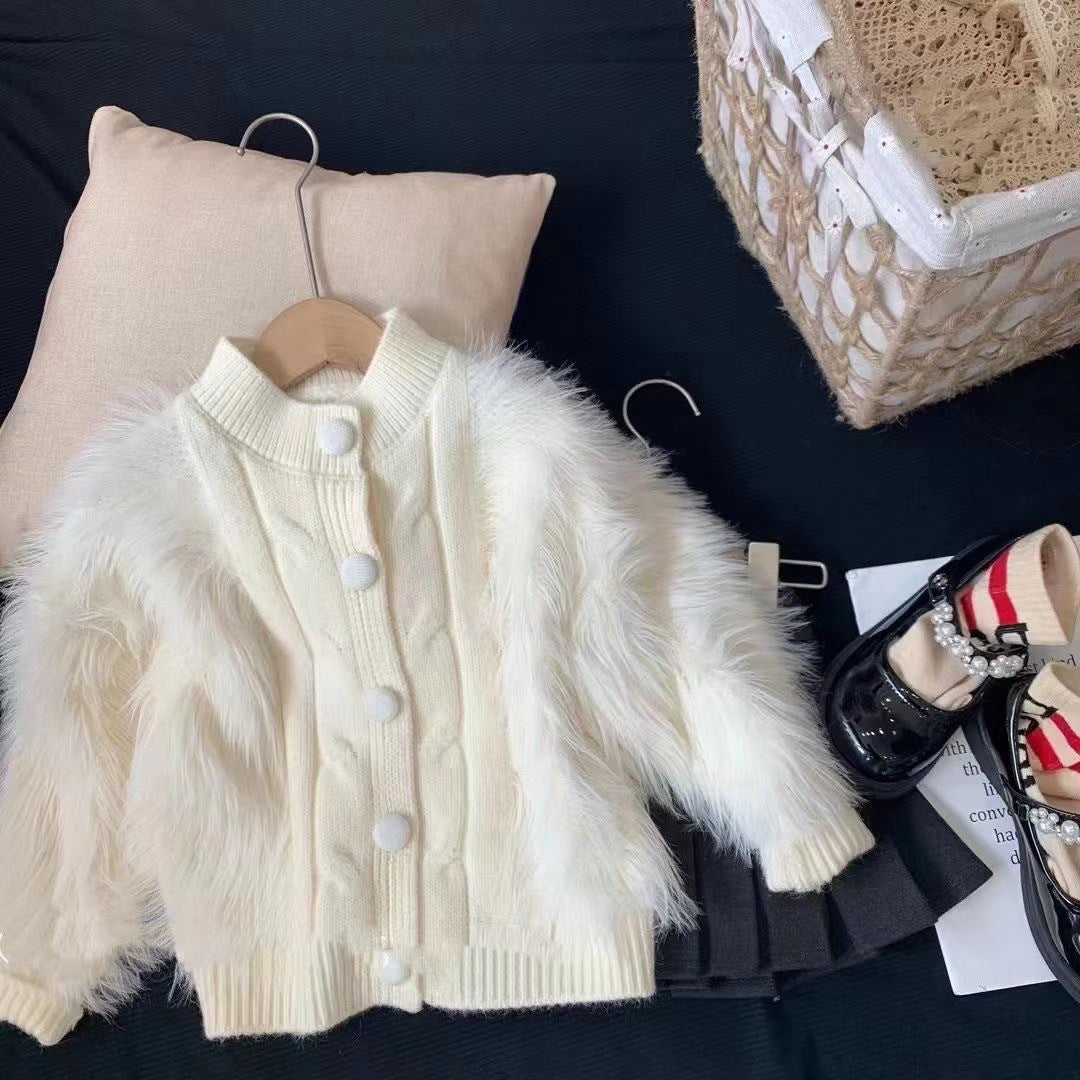 Abrigo de Piel de Invierno para Niñas