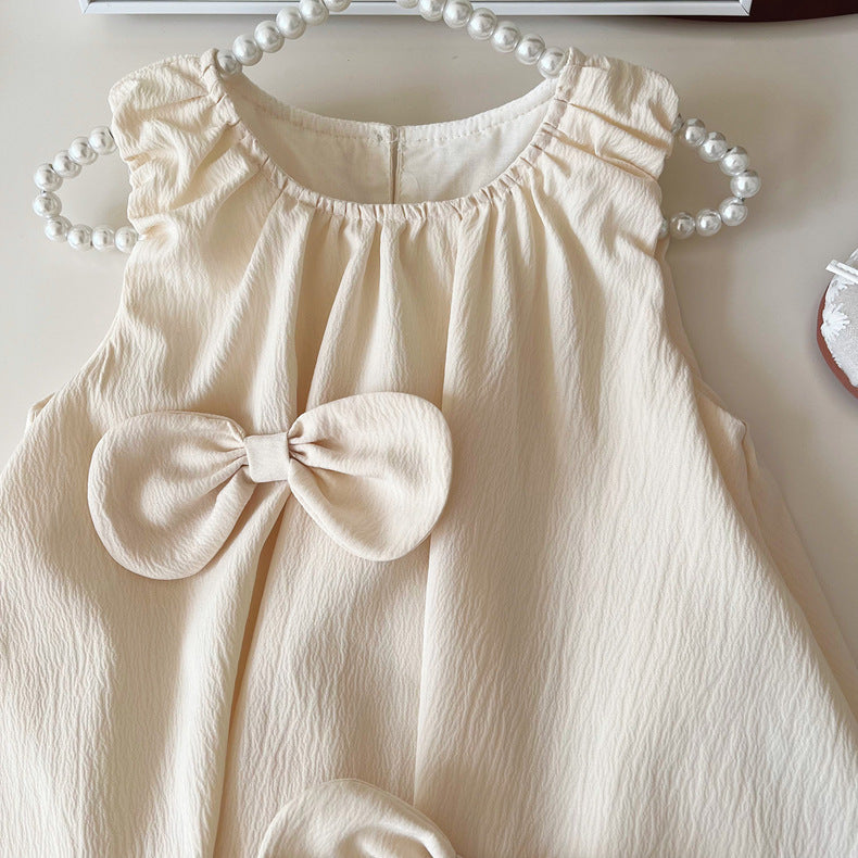 Vestido/Conjunto Infantil Con Lazo