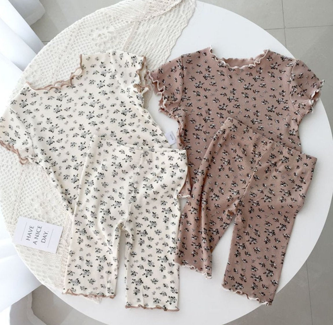 Pijama Infantil Mujer Flores