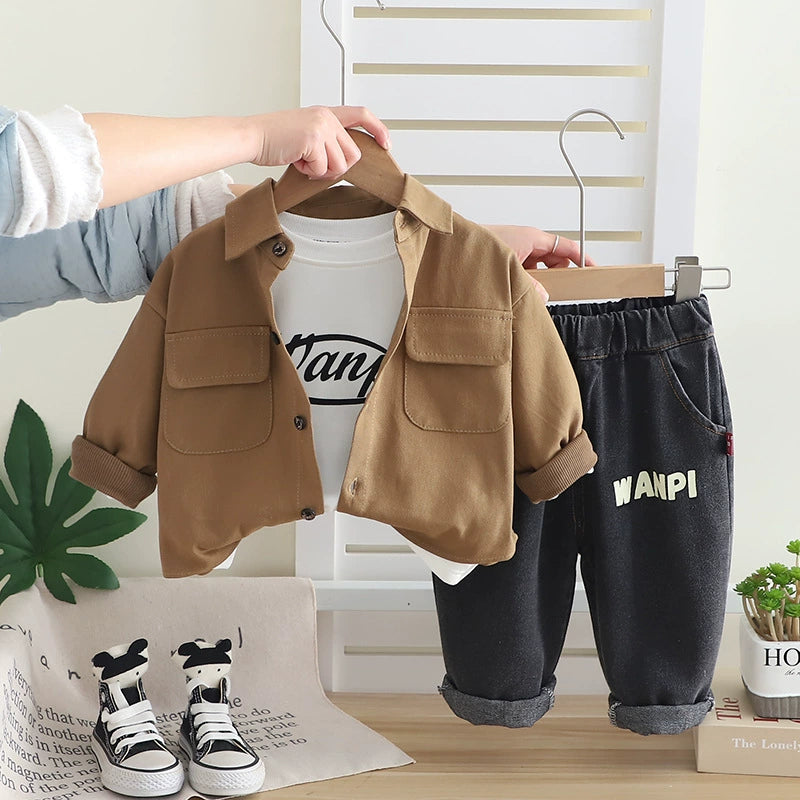 Conjunto Infantil Hombre 3 Piezas Bolsillos