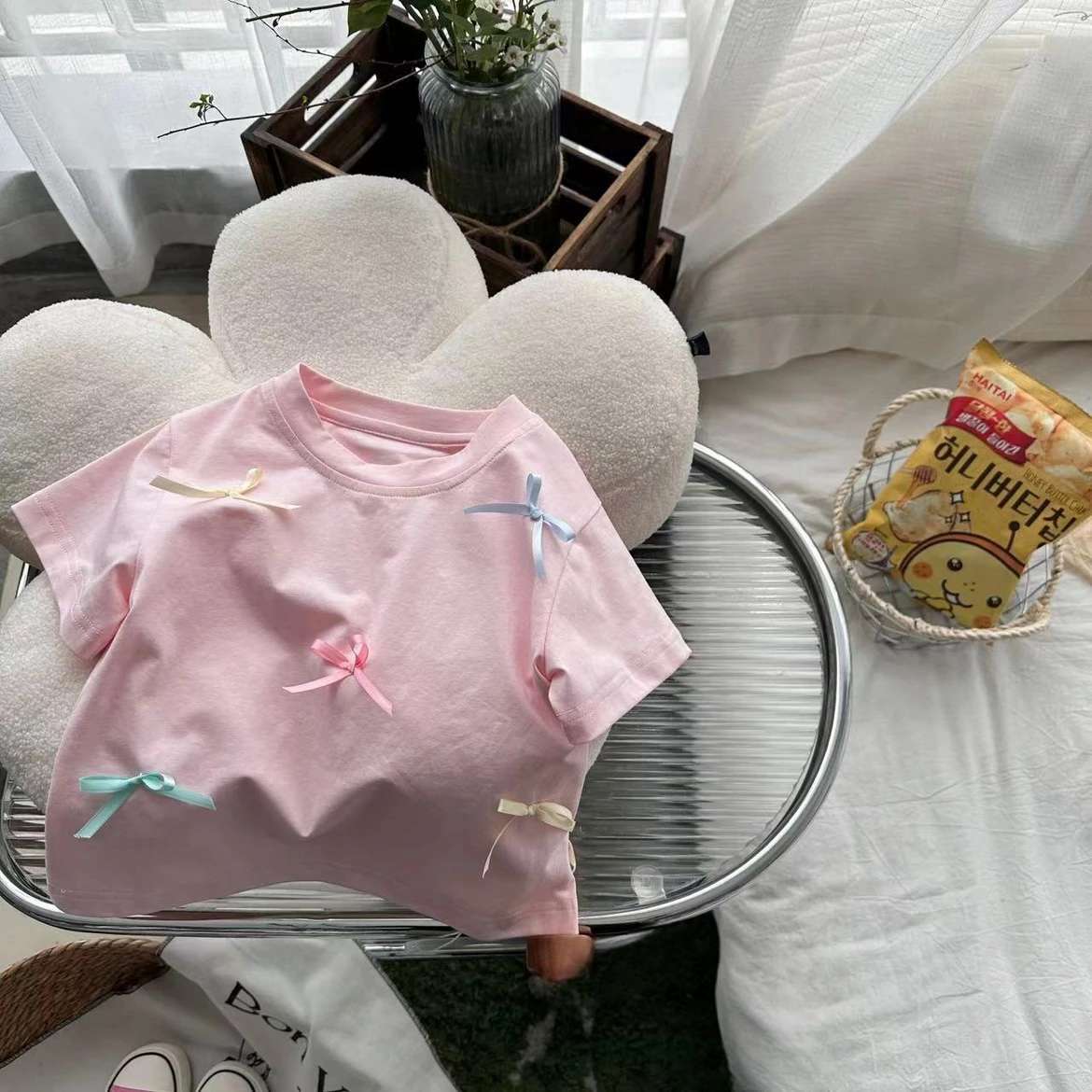 Camiseta infantil de verano para mujer