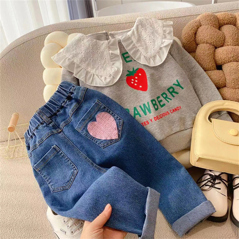 Pantalones con Forma de Corazón para Mujer y Niñas