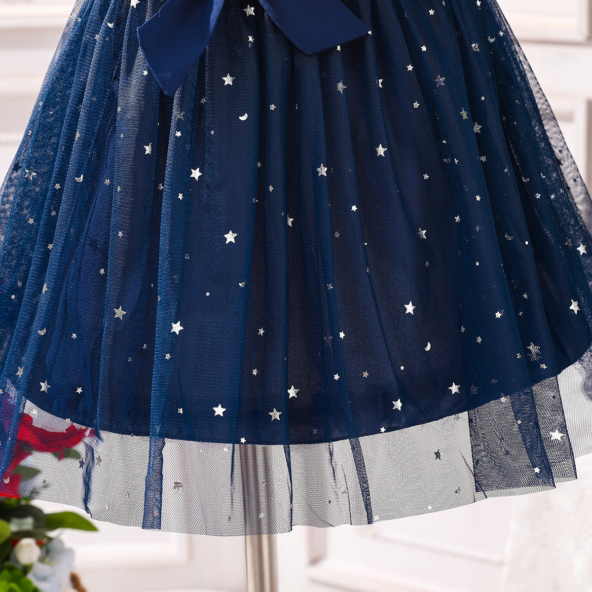 Vestido Infantil Tul Estrellas