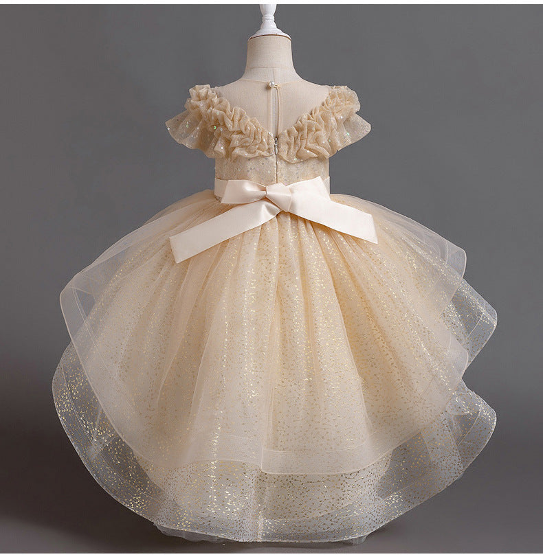 Vestido de fiesta de tul brillante