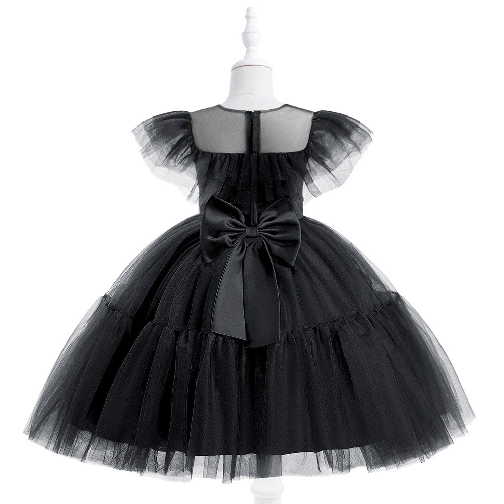 Vestido Infantil de tul Plisado