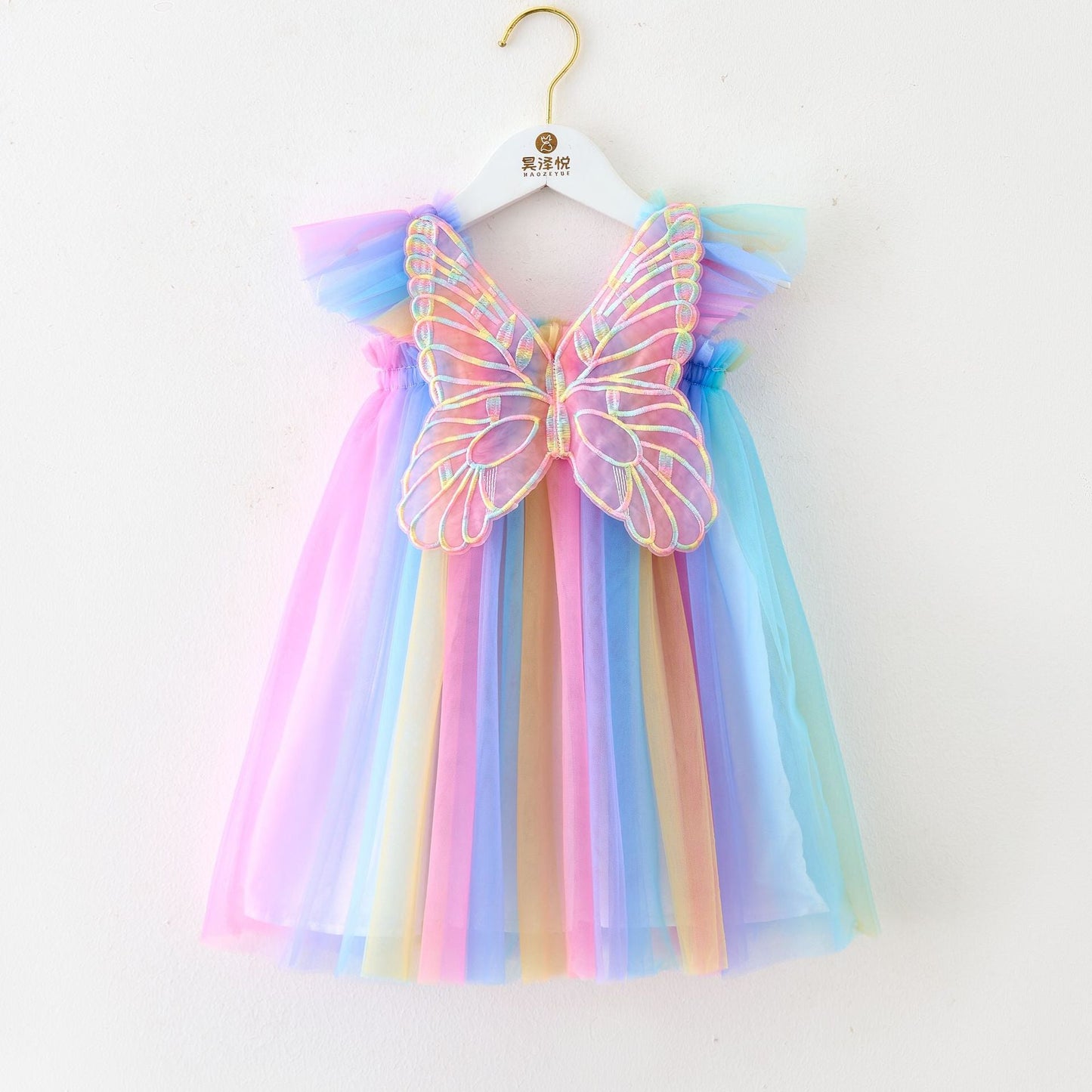 Vestido Infantil Asinha Tul Colores