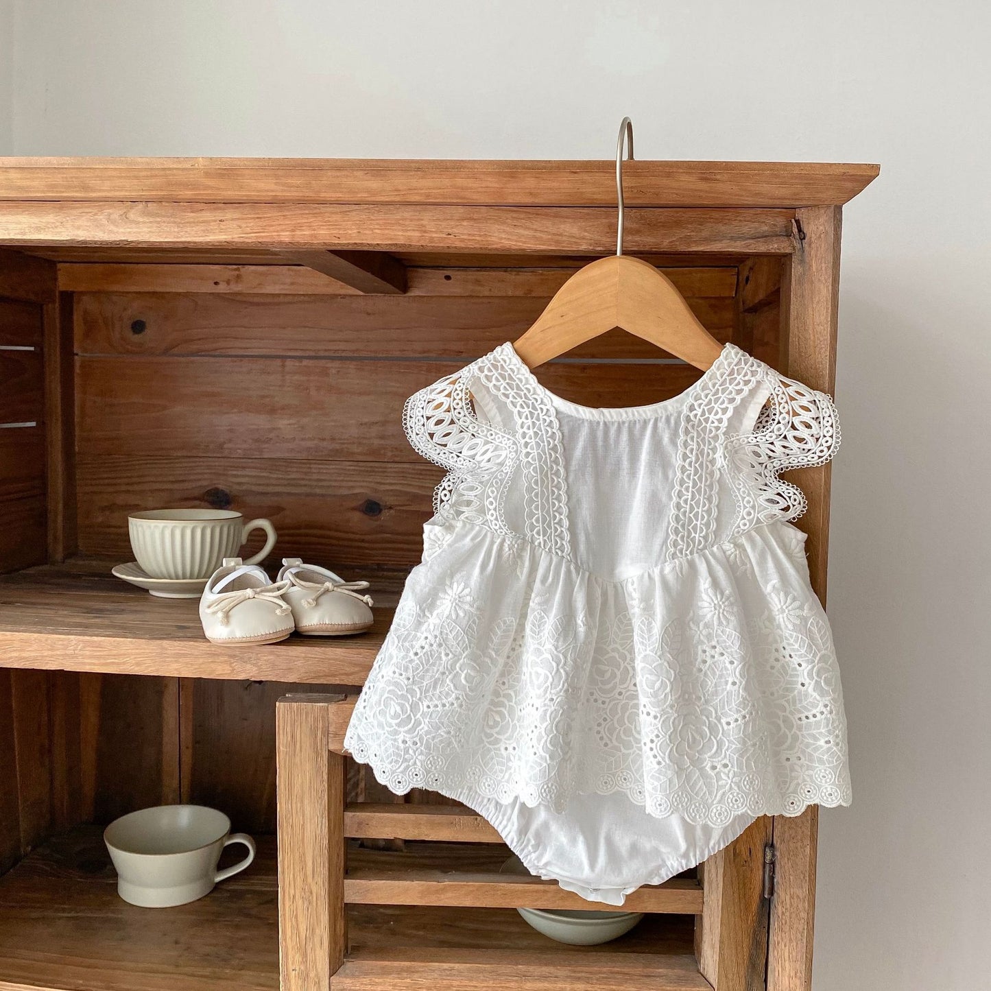 Body de Encaje de Mujer de Color Blanco