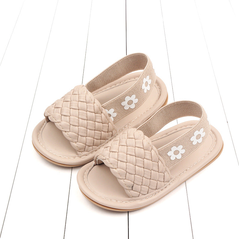 Sandalias Infantiles con Flores de Verano