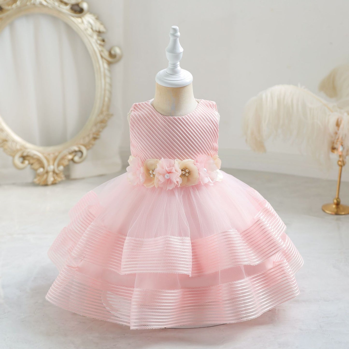 Vestido de Fiesta Infantil Florecitas
