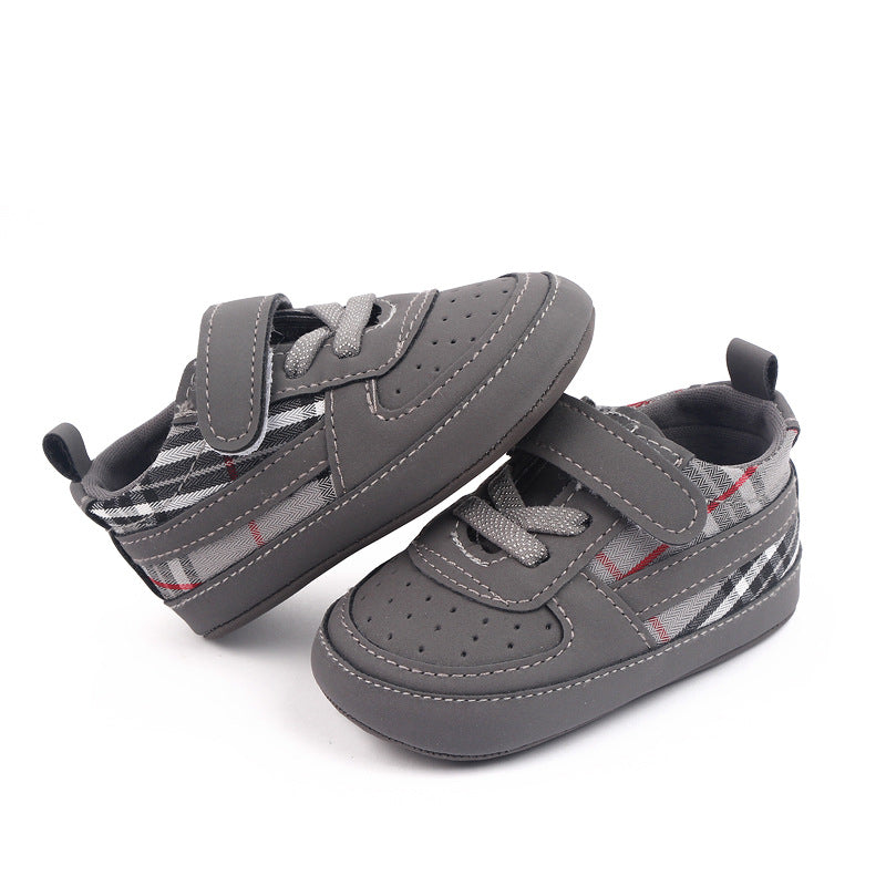 Zapatillas de Cuadros con Velcro para Niños