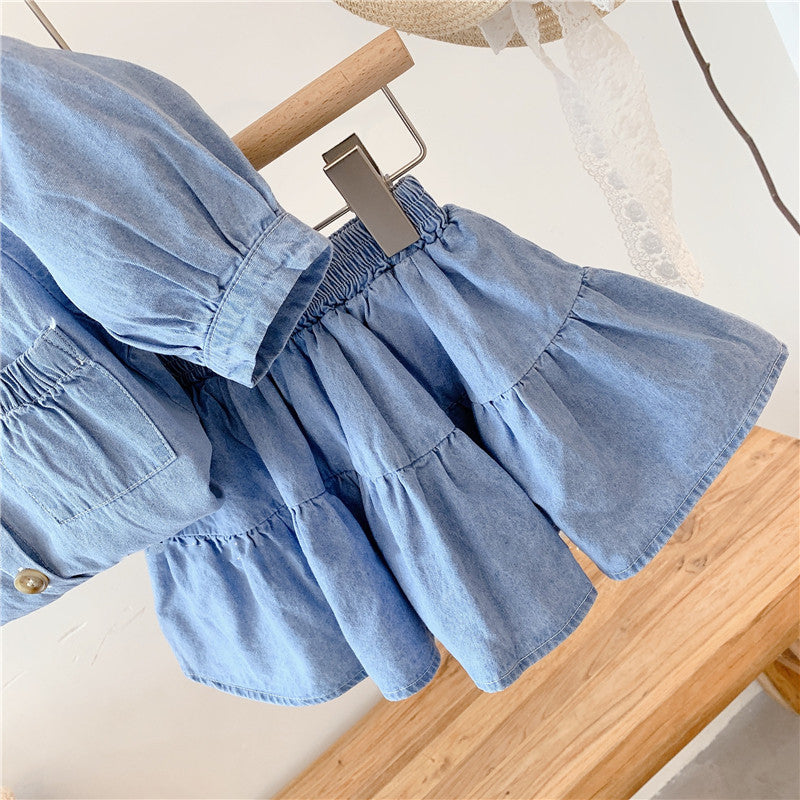 Conjunto Infantil con Bolsillos Jeans