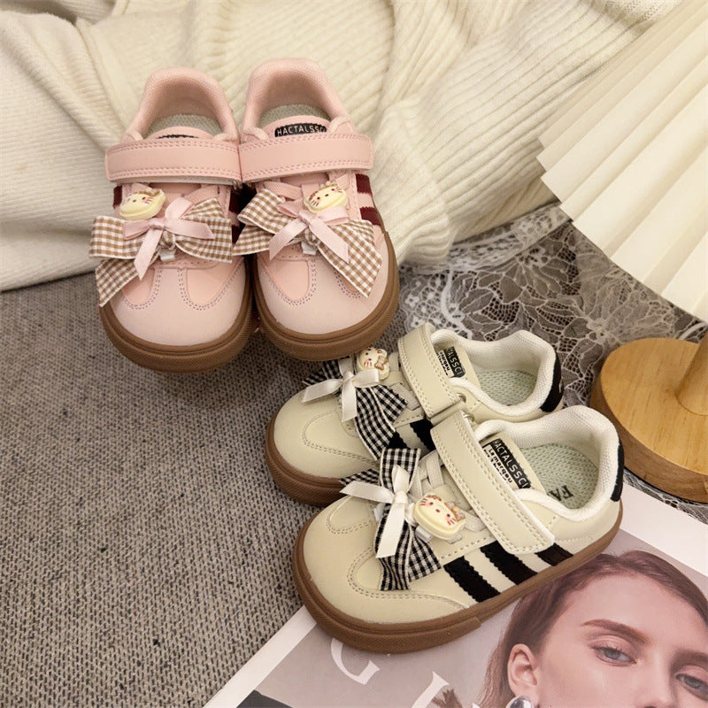 Zapatos de Niños con Lazo de Osito de Peluche