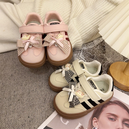 Zapatos de Niños con Lazo de Osito de Peluche