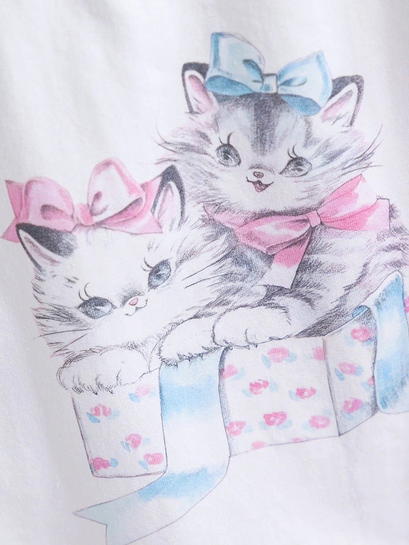 Conjunto Infantil Gatito Verano Mujer