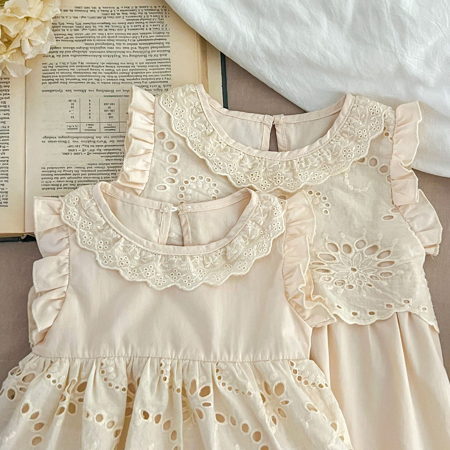 Body Infantil de Encaje de Verano