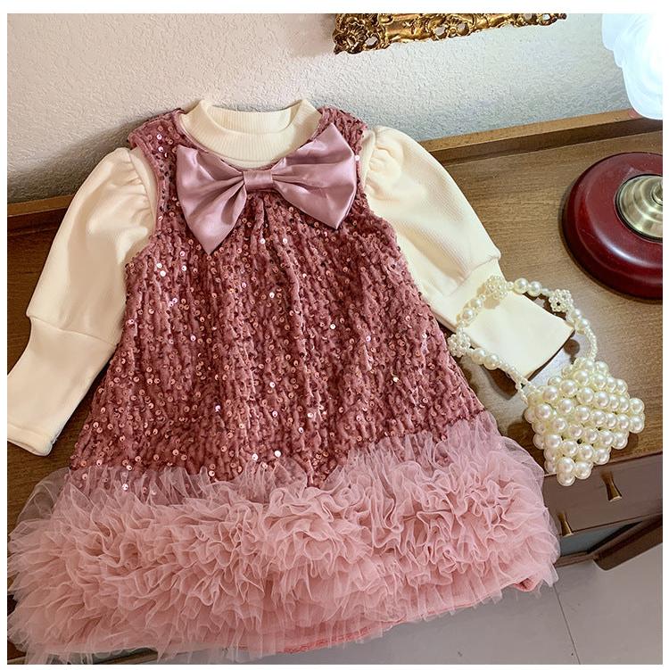 Vestido infantil Brillante Invierno/Verano