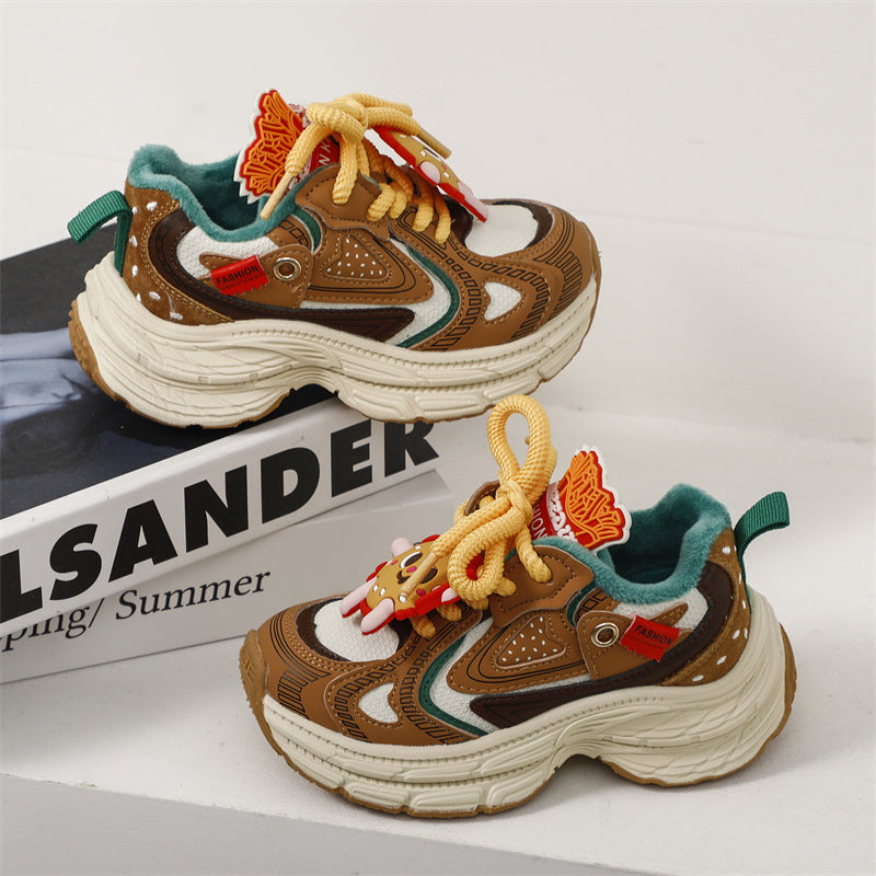 Zapatillas Hamburguesas De Moda Infantil