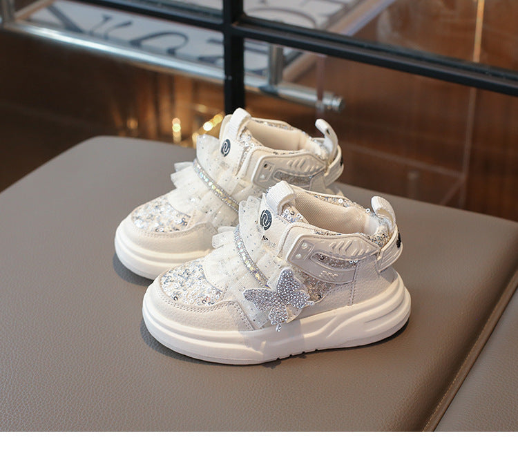 Zapatillas de Niña con Brillo y Tul