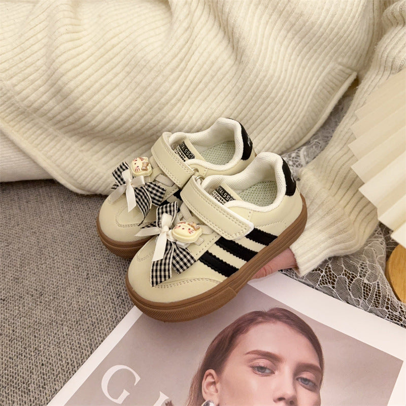 Zapatos de Niños con Lazo de Osito de Peluche