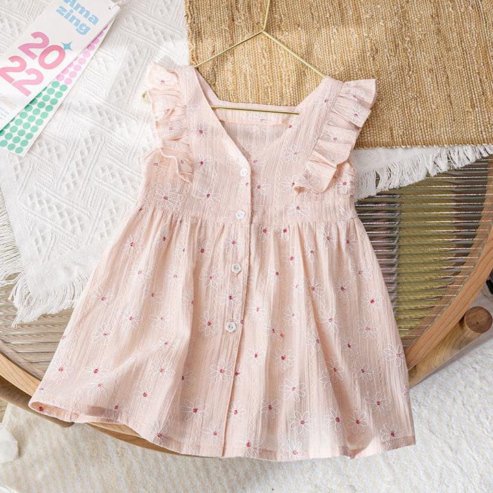 Vestido Infantil de Verano Florecitas