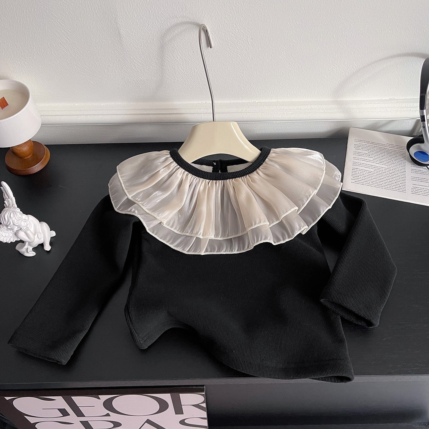 Blusa de manga larga con Volantes