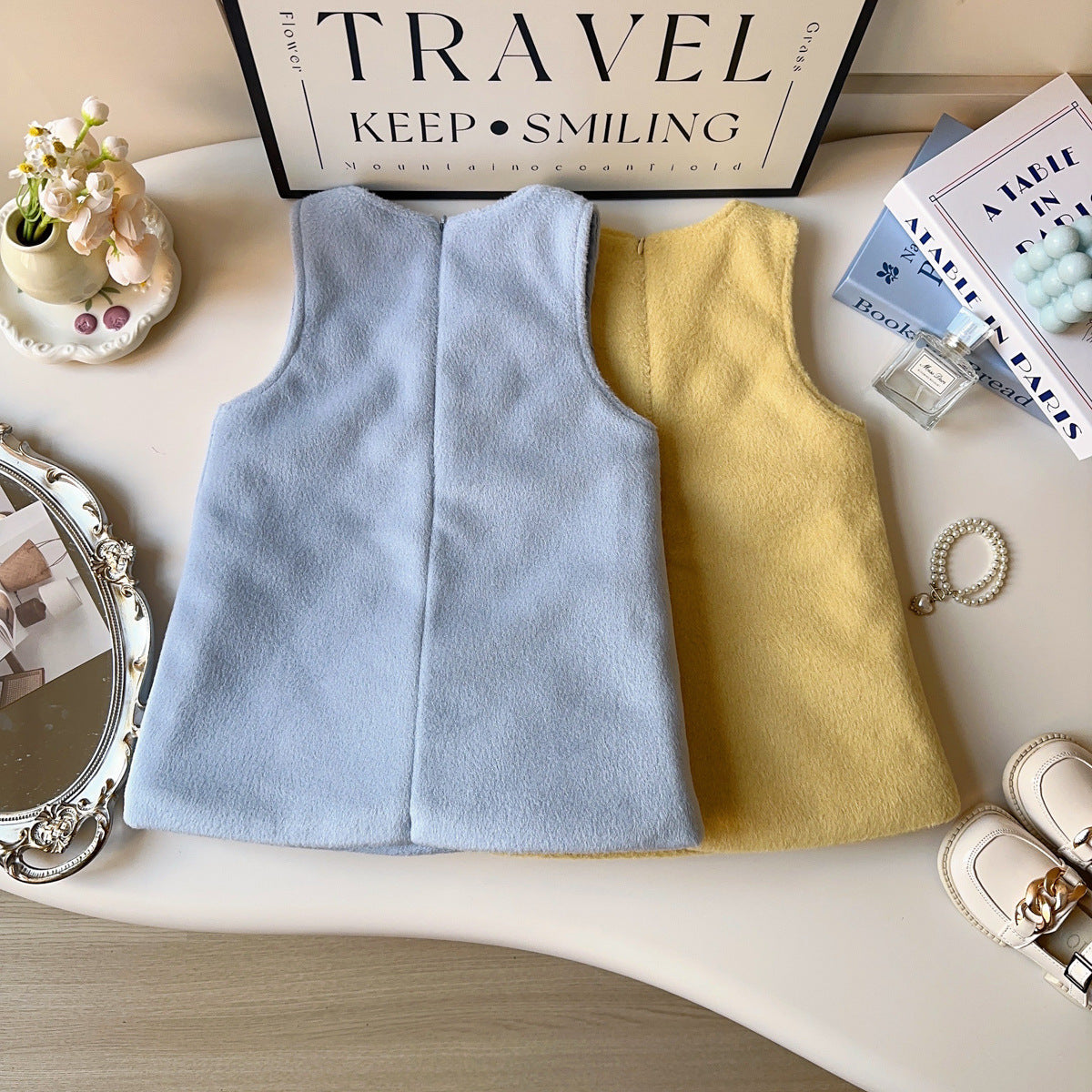 Vestido de Flores de Peluche para Niños