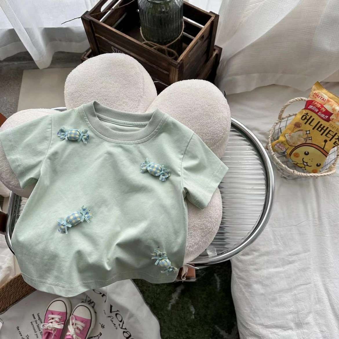 Camiseta infantil de verano para mujer