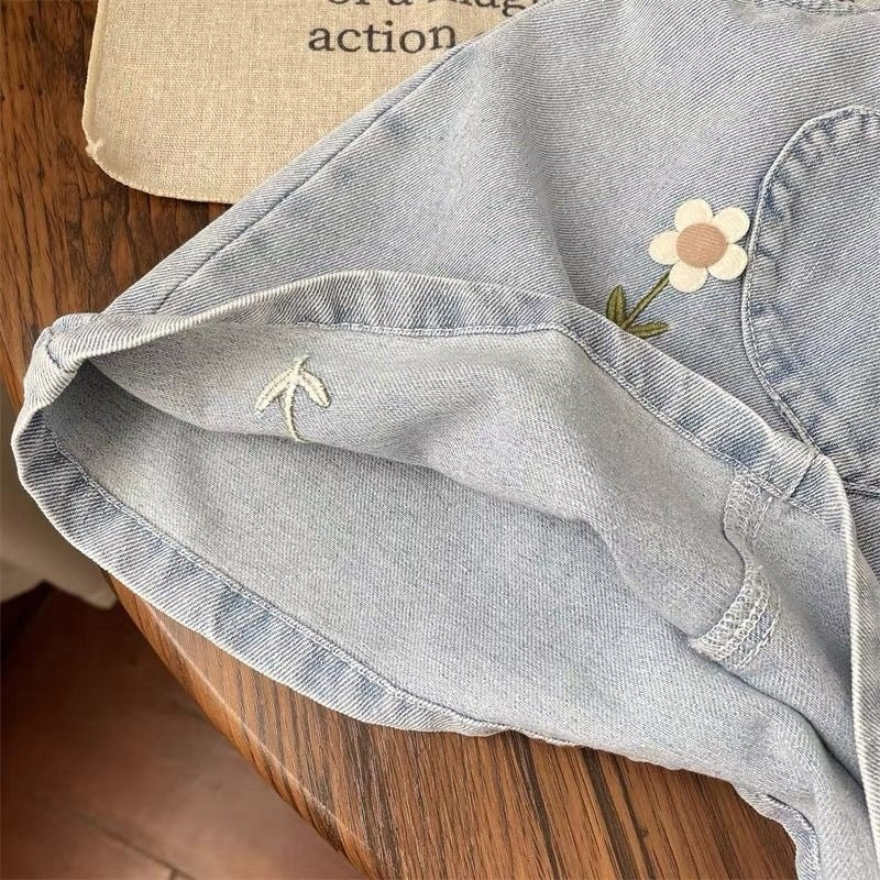 Conjunto de Jeans Florales para Niñas