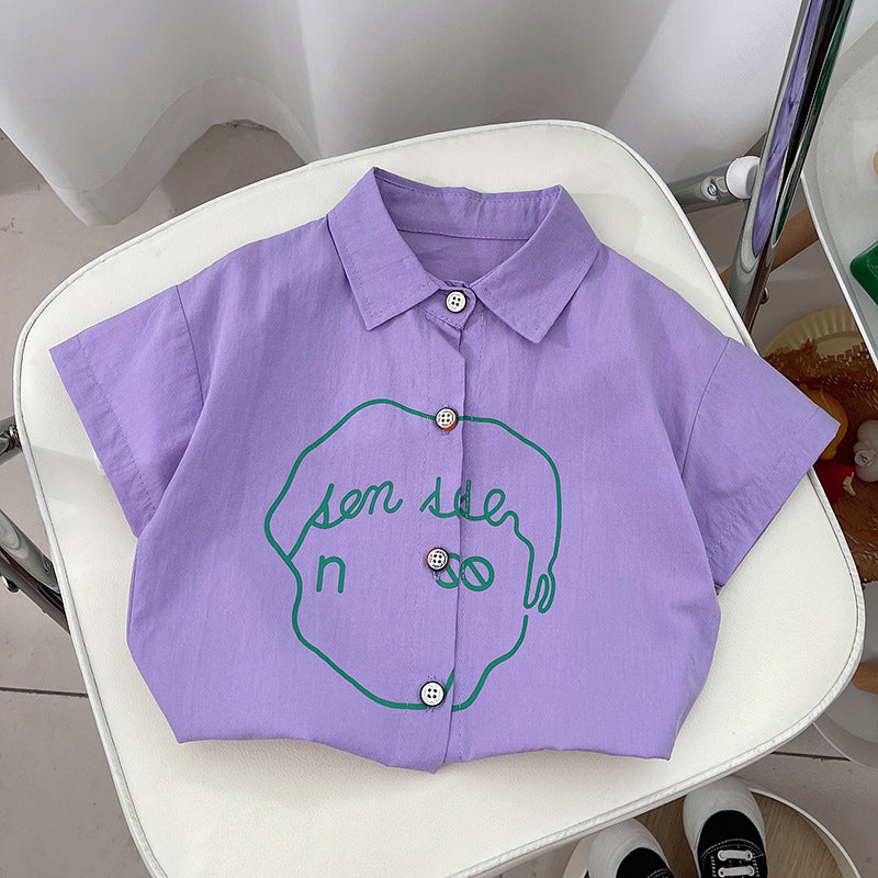 Conjunto de Camisa y Bolsillo Para Niño