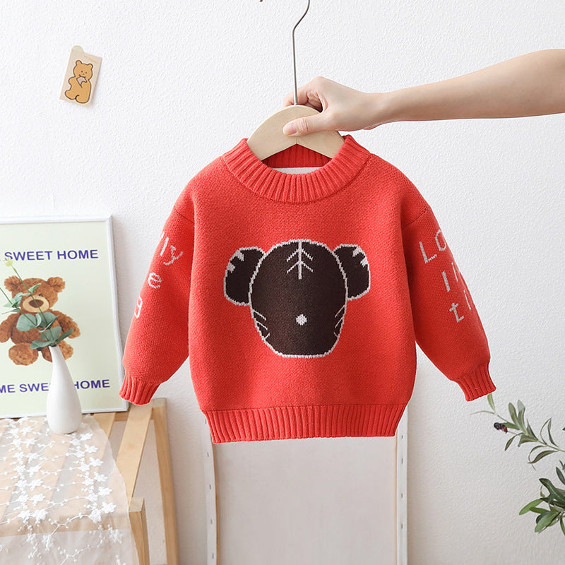Blusa Infantil con Cuello Redondo Osito de Peluche