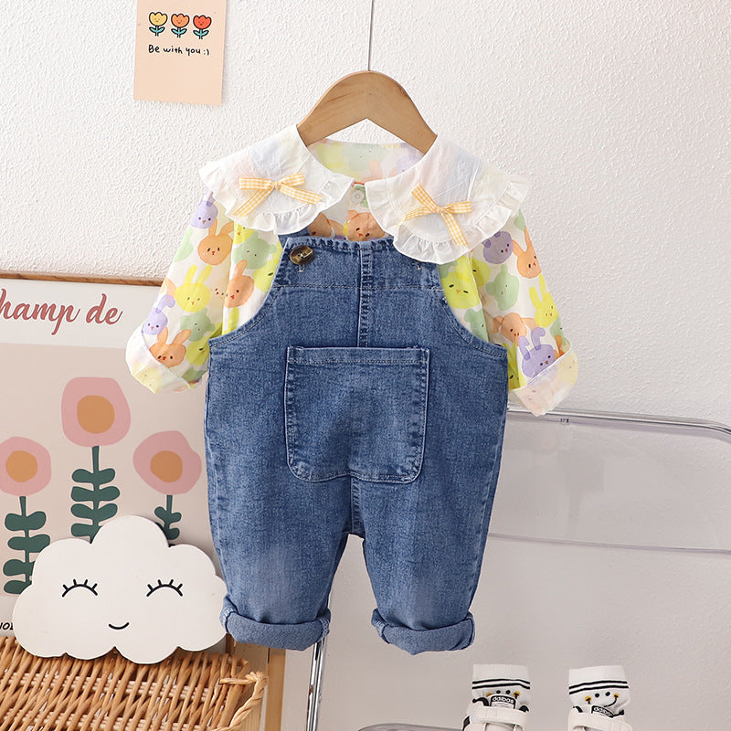 Conjunto de Jeans y Conejito para Niña