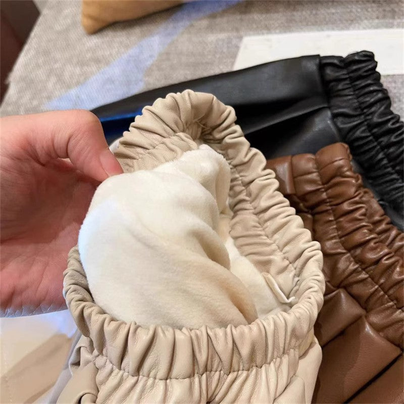 Falda Plisada de Polipiel para Niños