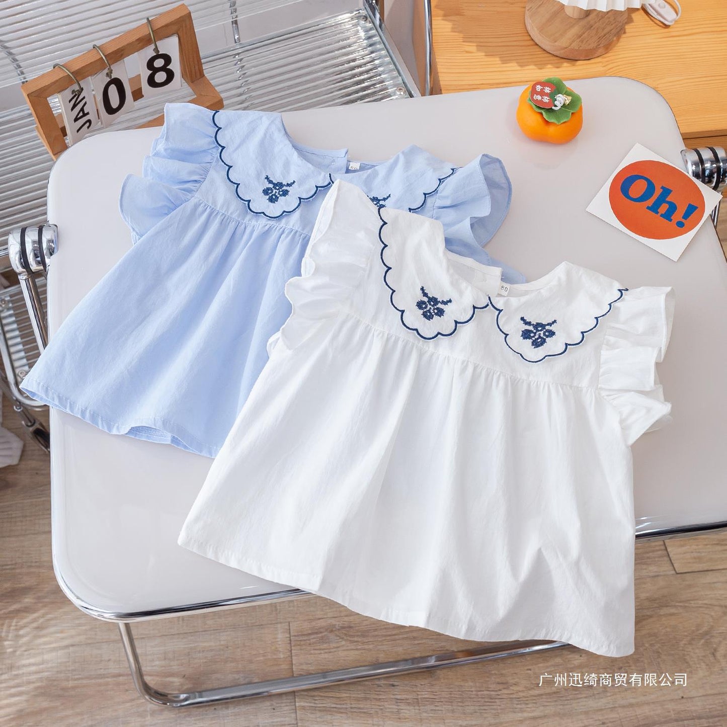 Blusa Infantil Cuello Bodada