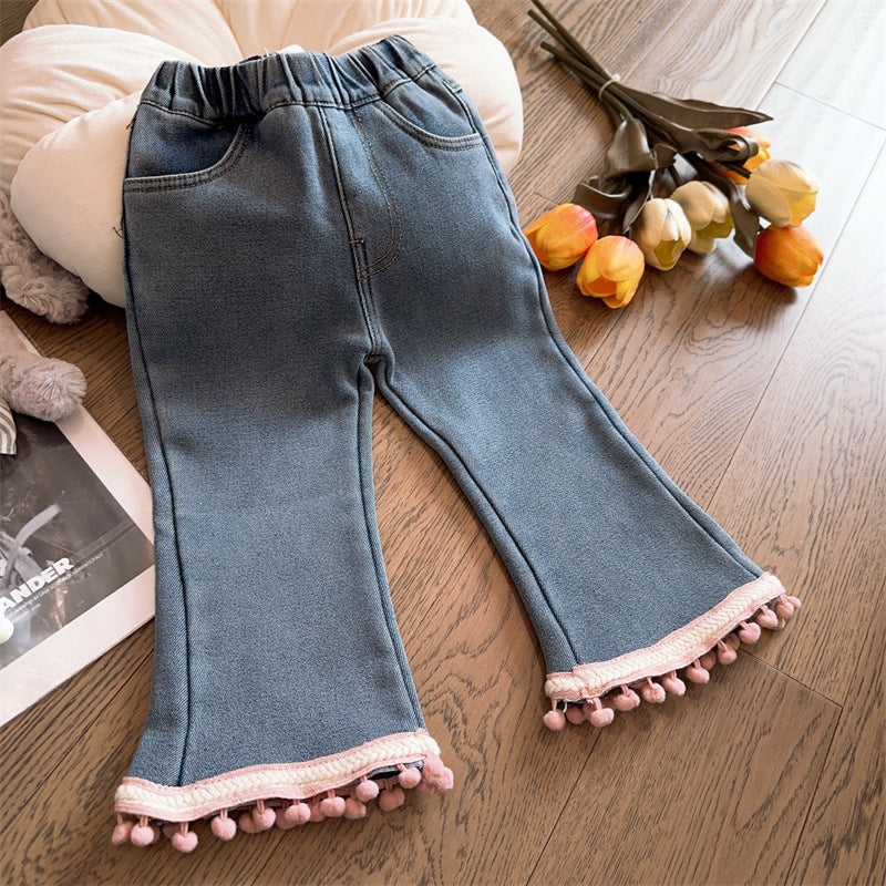 Pantalones para Niñas  Con Pompones