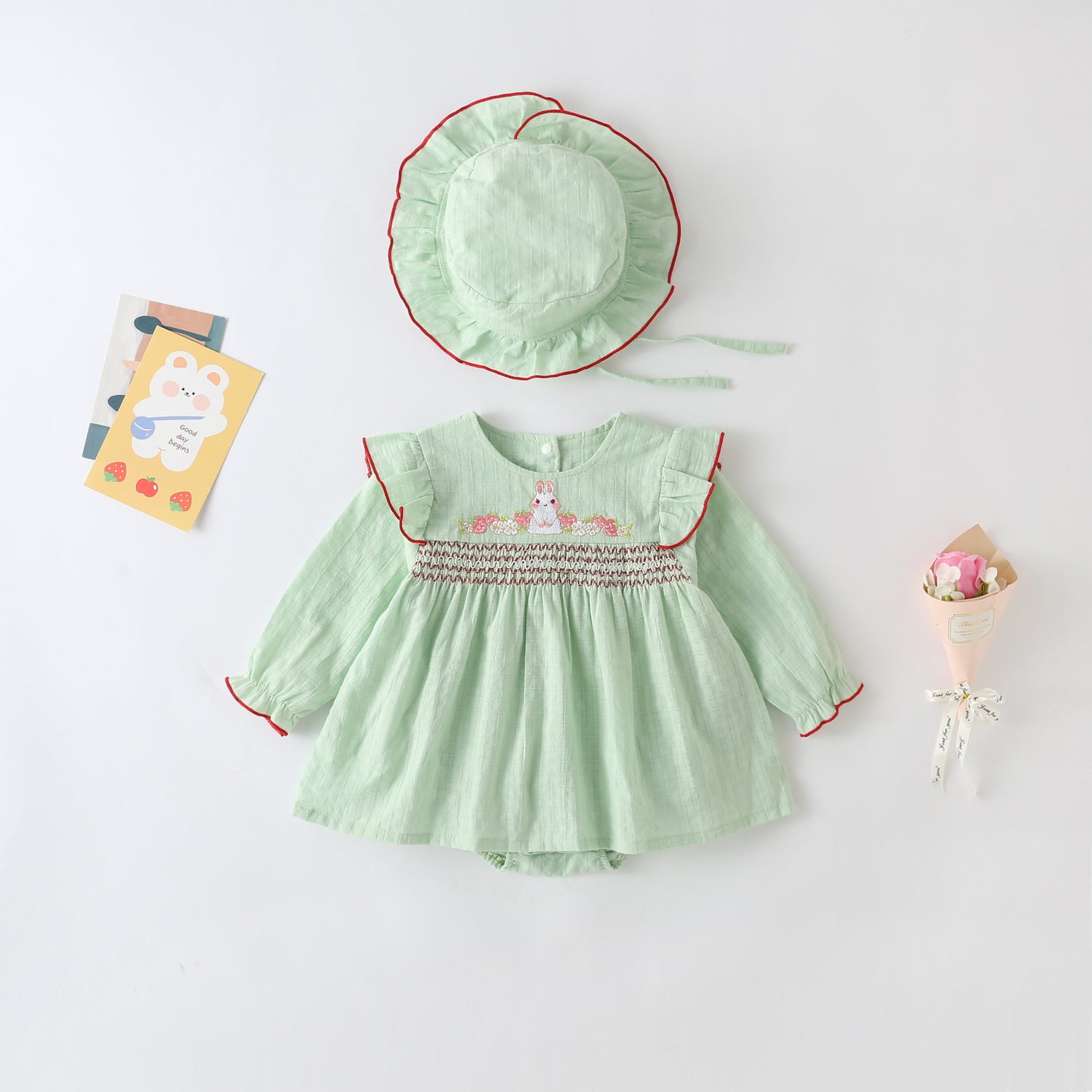 Vestido Conejita Infantil + Gorro
