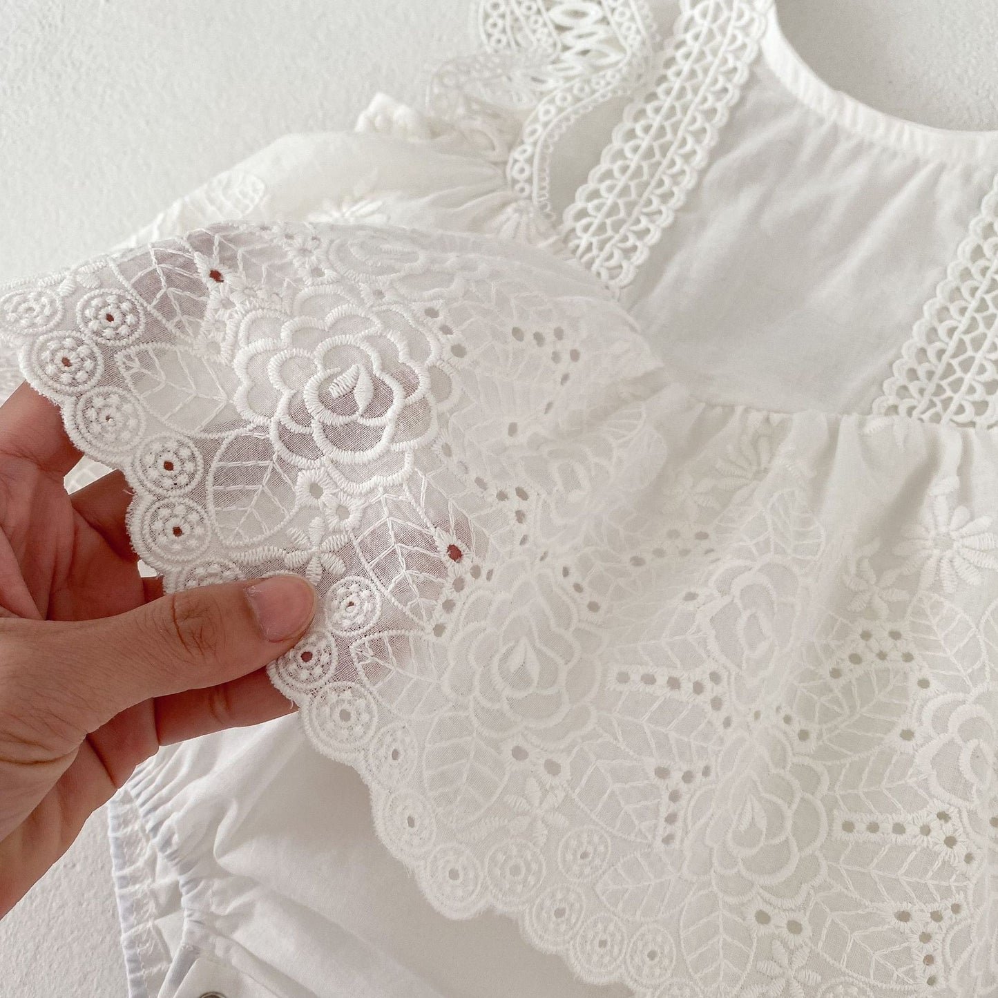 Body de Encaje de Mujer de Color Blanco