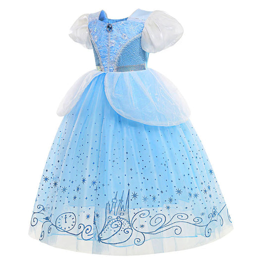 Vestido Infantil Princesa Cenicienta