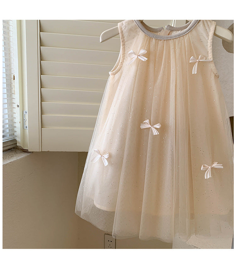 Vestido Infantil de Tul y Encaje