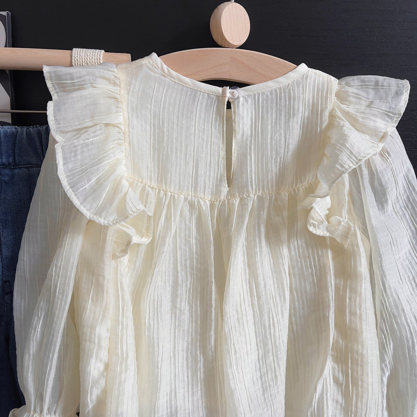 Camisa infantil de manga larga para mujer