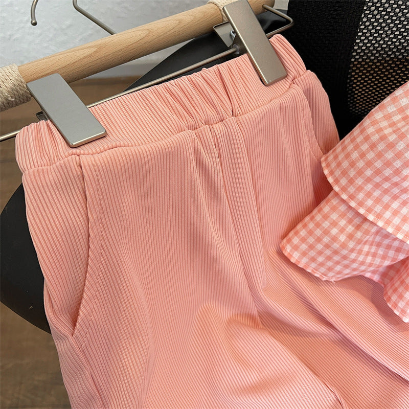 Conjunto de Cuadros para Niña con Mangas Voadroa