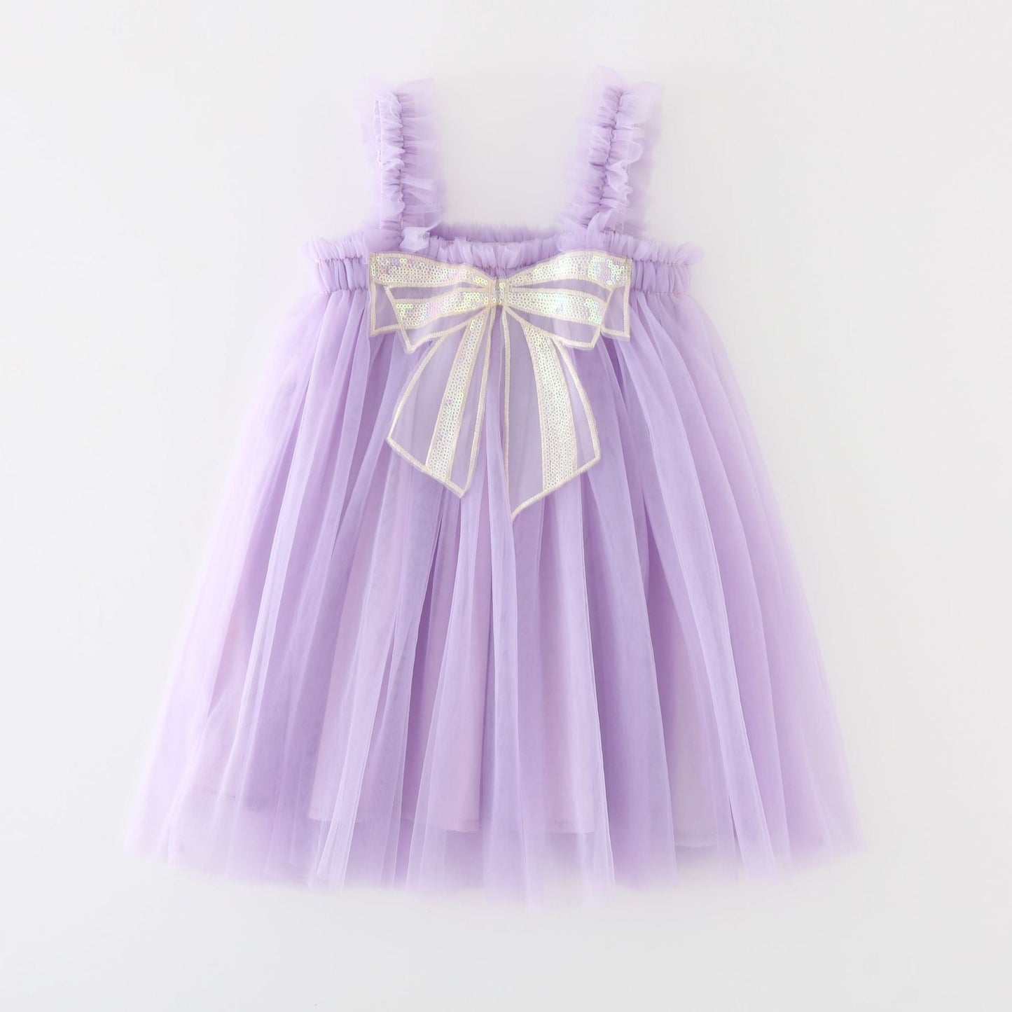 Vestido Infantil de Tul y Encaje