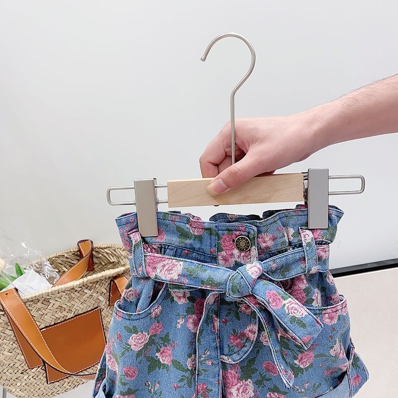 Bermudas Jenas Florales para niñas