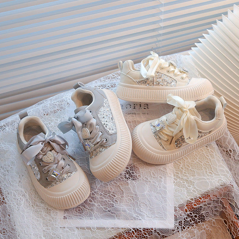 Zapatillas Infantiles con Cordón Brillante
