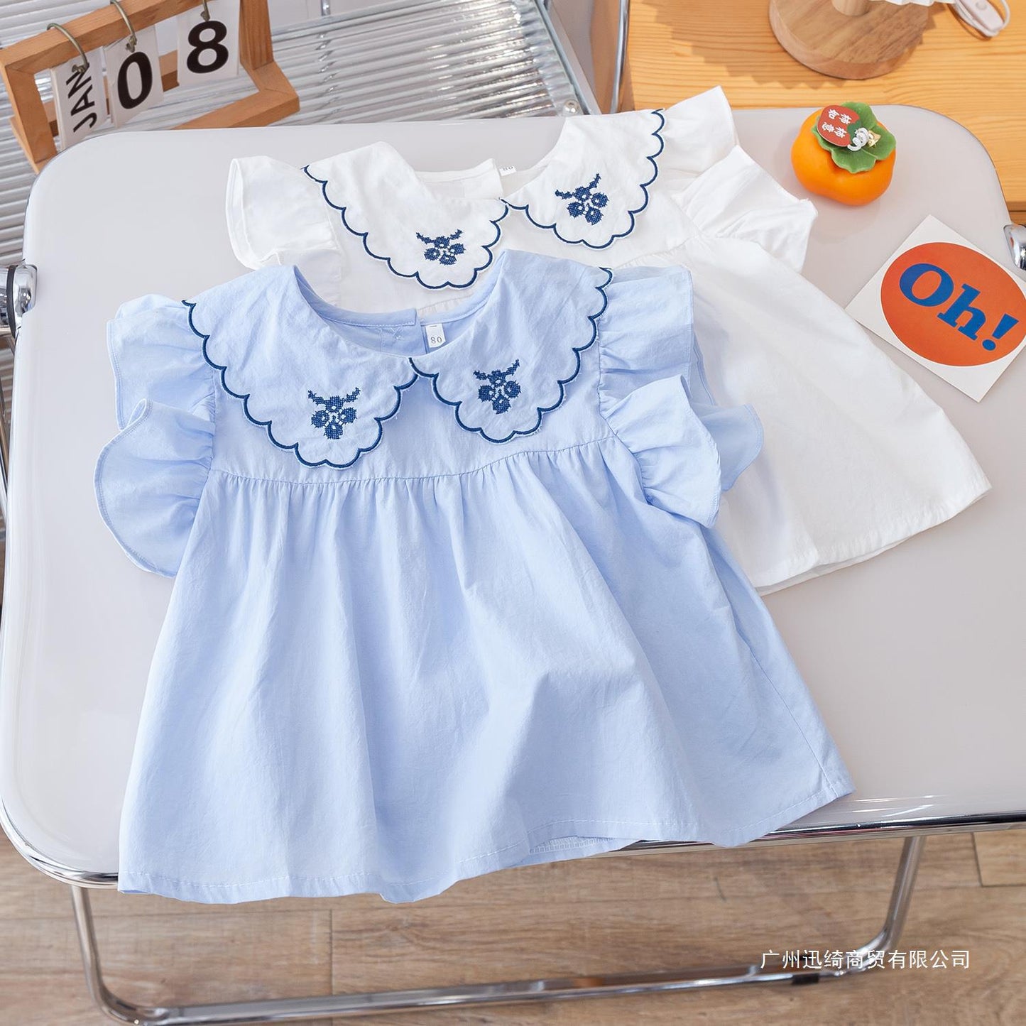 Blusa Infantil Cuello Bodada