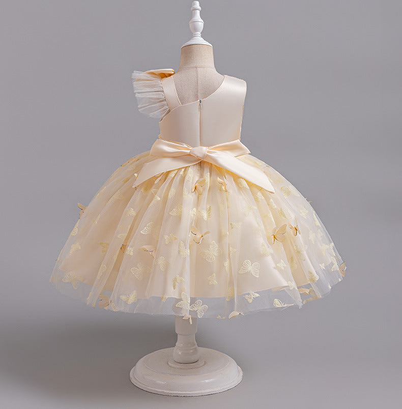 Vestido Infantil Lazo Mariposa