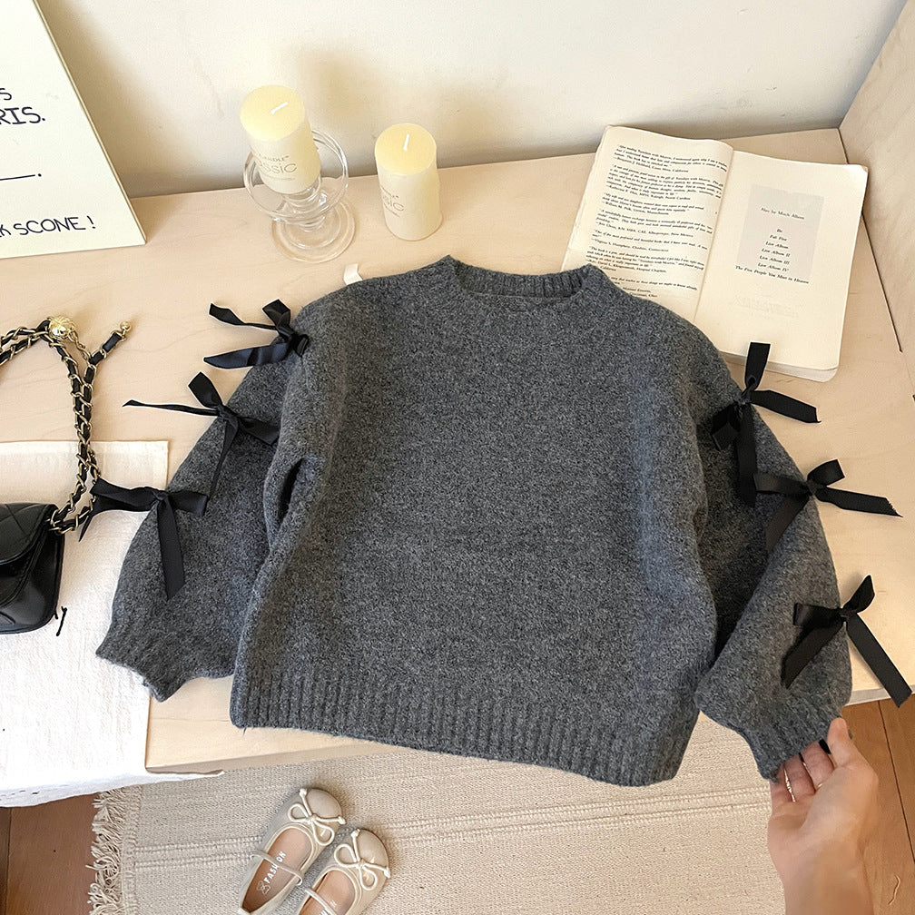 Blusa Infantil de Invierno con Lazos