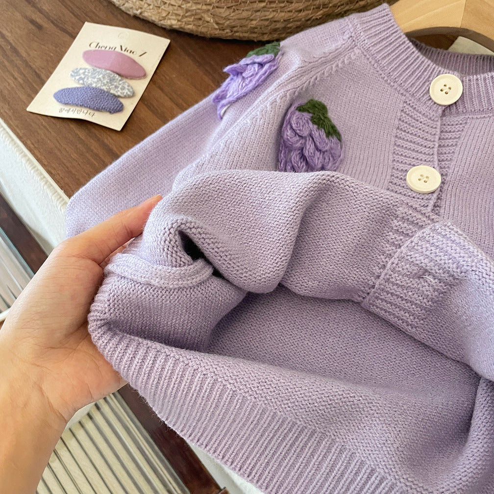 Abrigo de Uvas para Niñas