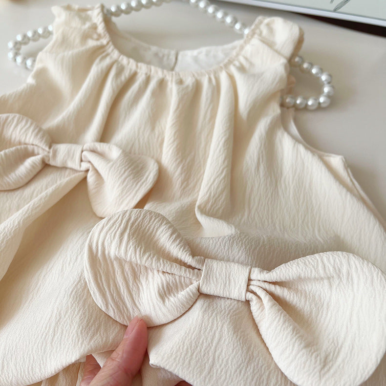 Vestido/Conjunto Infantil Con Lazo