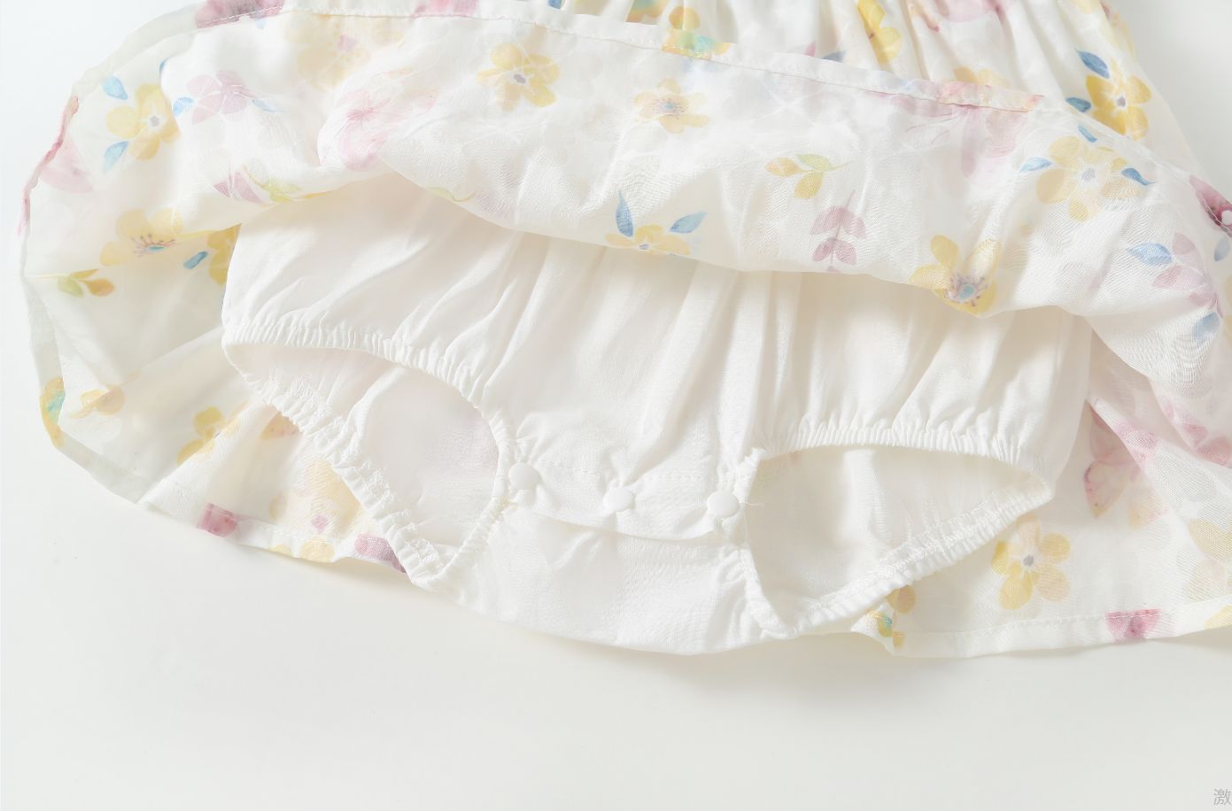 Vestido Infantil Floral de Verano con Gorro