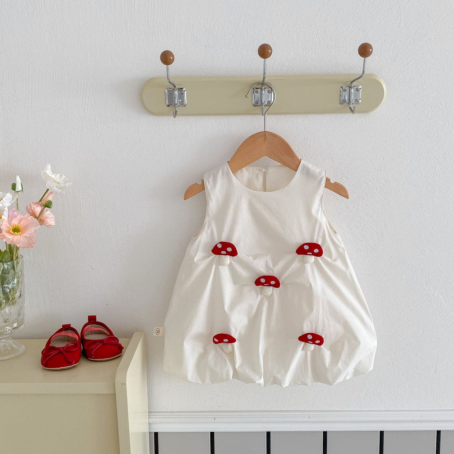 Vestido de los niñas Hongos y patitos